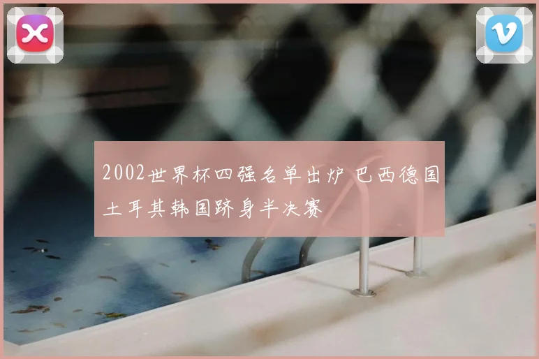2002世界杯四强名单出炉 巴西德国土耳其韩国跻身半决赛